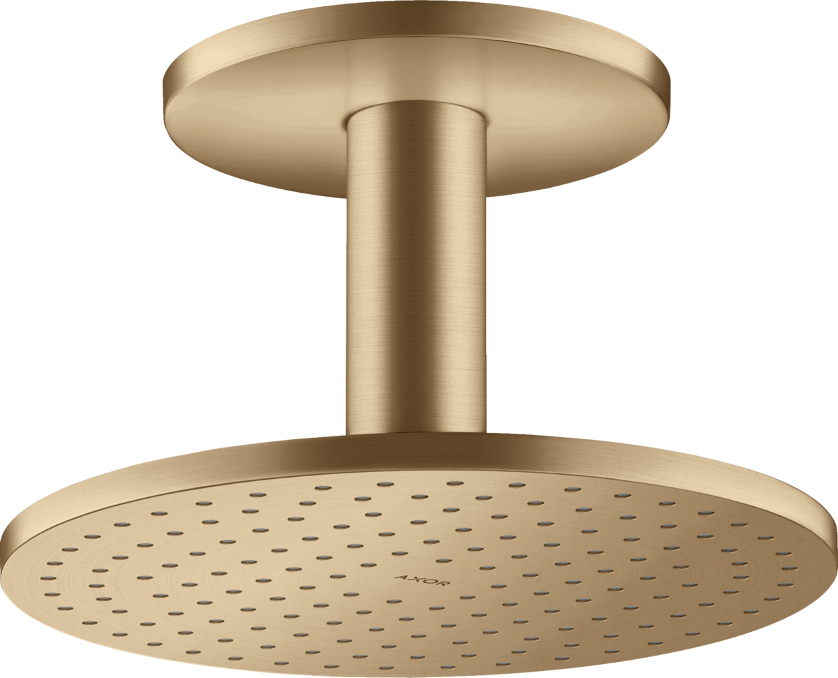 HANSGROHE AXOR ShowerSolutions Kopfbrause 250 2jet mit Deckenanschluss #35297140 - Brushed Bronze