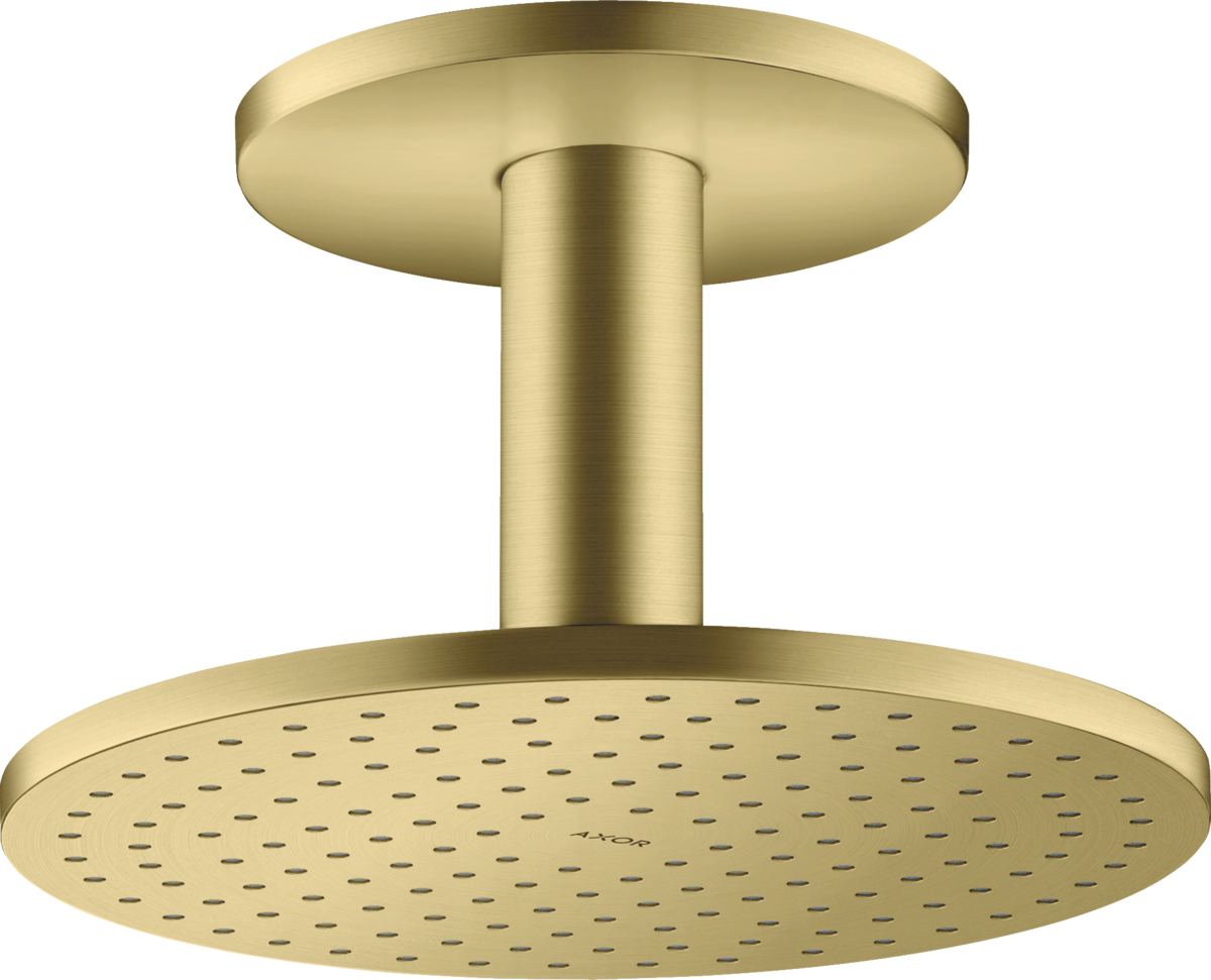 HANSGROHE AXOR ShowerSolutions Kopfbrause 250 1jet mit Deckenanschluss #35286950 - Brushed Brass