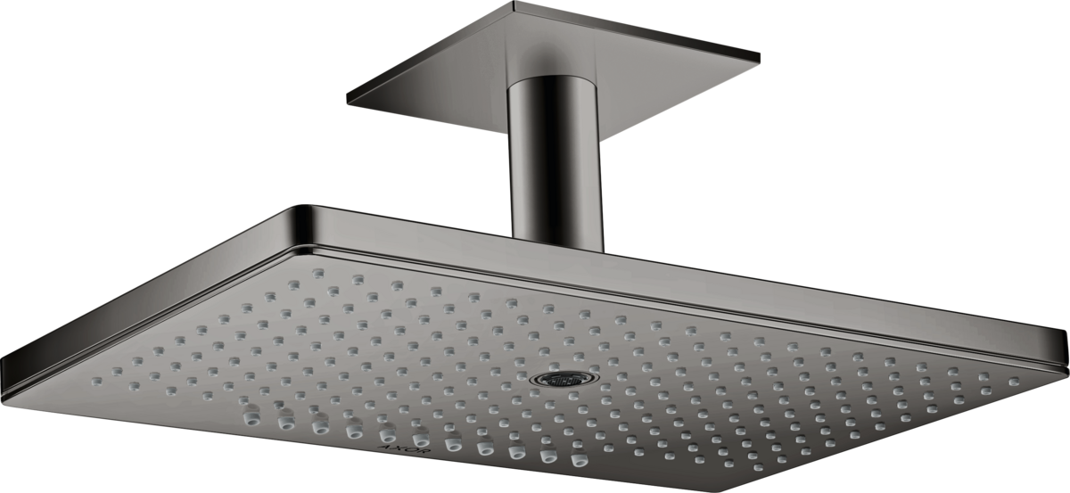 HANSGROHE AXOR ShowerSolutions Kopfbrause 460/300 3jet mit Deckenanschluss #35281330 - Polished Black Chrome