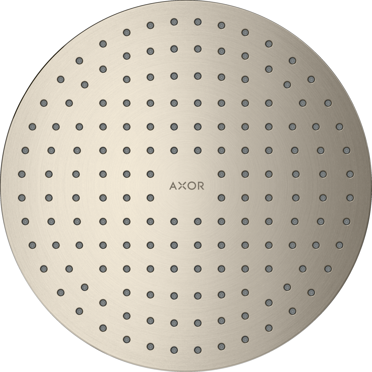 HANSGROHE AXOR ShowerSolutions Kopfbrause 250 2jet Deckenintegriert #35298820 - Brushed Nickel