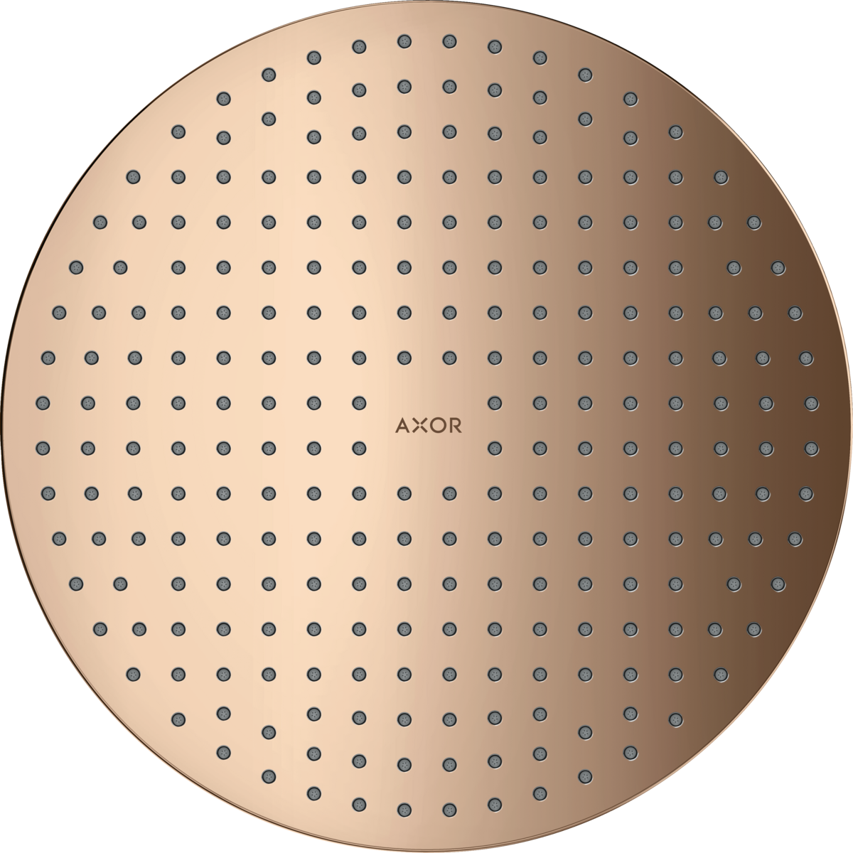 HANSGROHE AXOR ShowerSolutions Kopfbrause 300 1jet Deckenintegriert #35302300 - Polished Red Gold