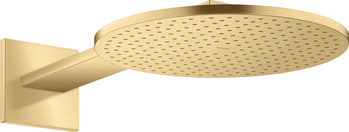 HANSGROHE AXOR ShowerSolutions Kopfbrause 300 1jet mit Brausearm #35300250 - Brushed Gold Optic
