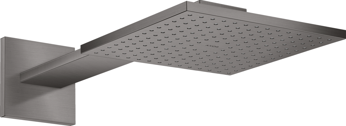 HANSGROHE AXOR ShowerSolutions Kopfbrause 250/250 1jet mit Brausearm #35306340 - Brushed Black Chrome