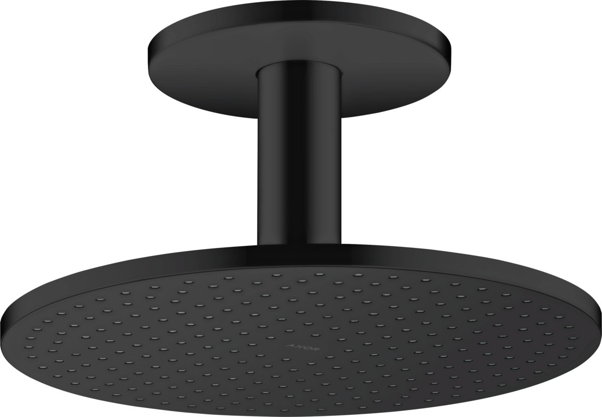 HANSGROHE AXOR ShowerSolutions Kopfbrause 300 2jet mit Deckenanschluss #35304670 - Mattschwarz