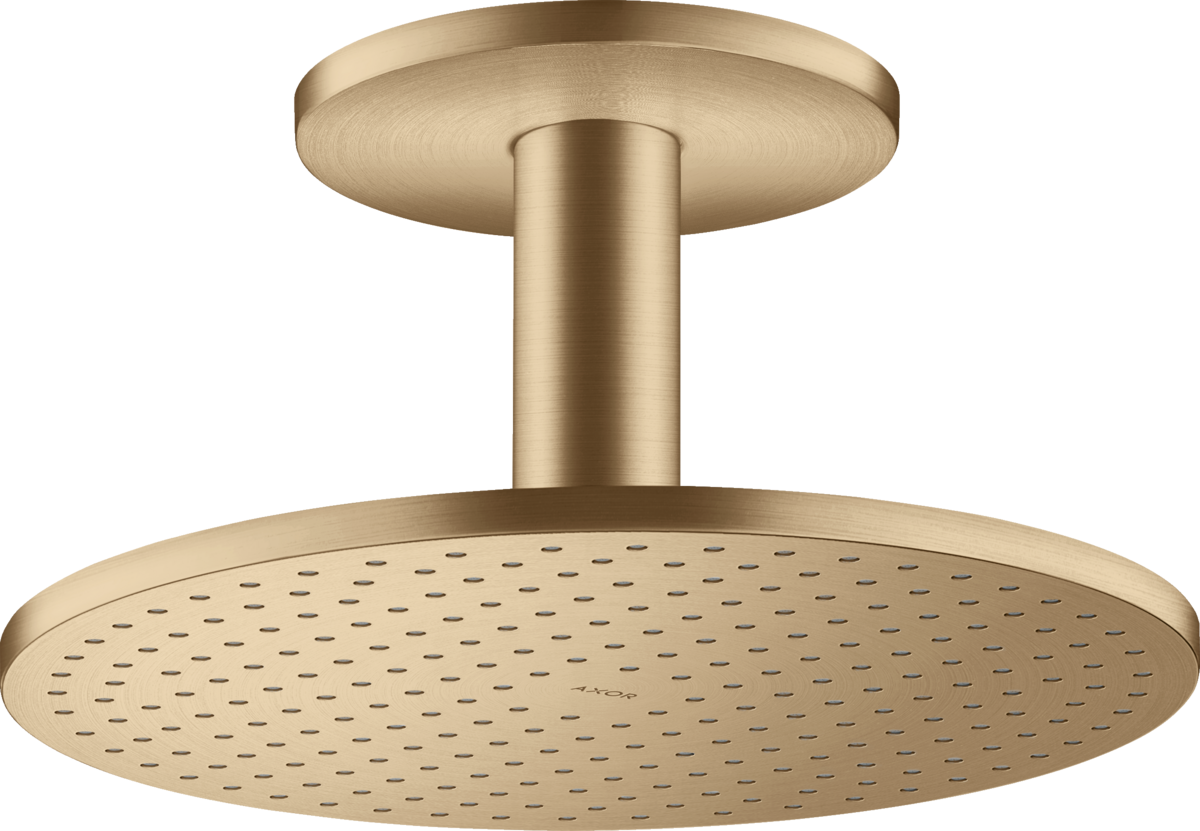 HANSGROHE AXOR ShowerSolutions Kopfbrause 300 2jet mit Deckenanschluss #35304140 - Brushed Bronze