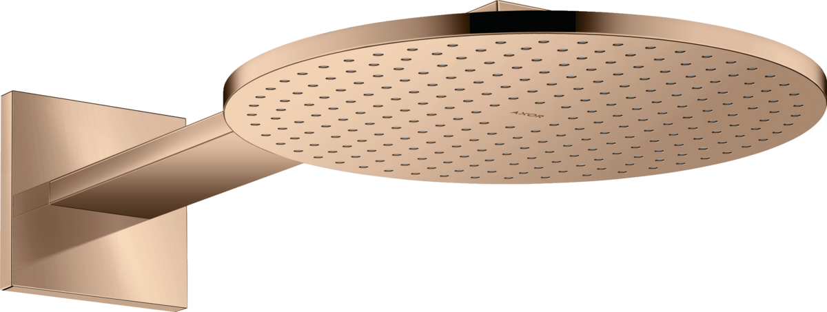 HANSGROHE AXOR ShowerSolutions Kopfbrause 300 1jet mit Brausearm #35300300 - Polished Red Gold