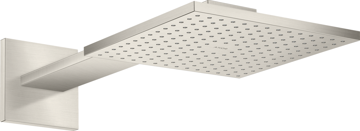 HANSGROHE AXOR ShowerSolutions Kopfbrause 250/250 1jet mit Brausearm #35306800 - Edelstahl Optic