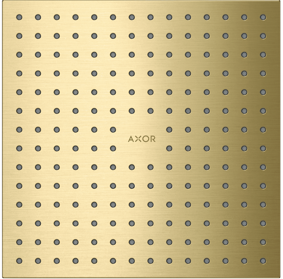 HANSGROHE AXOR ShowerSolutions Kopfbrause 250/250 2jet Deckenintegriert #35313950 - Brushed Brass