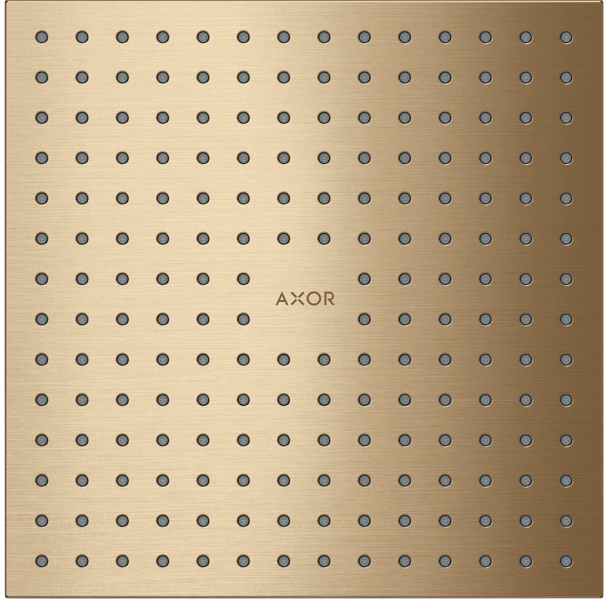 HANSGROHE AXOR ShowerSolutions Kopfbrause 250/250 2jet Deckenintegriert #35313140 - Brushed Bronze