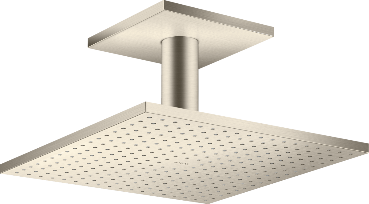 HANSGROHE AXOR ShowerSolutions Kopfbrause 300/300 2jet mit Deckenanschluss #35320820 - Brushed Nickel