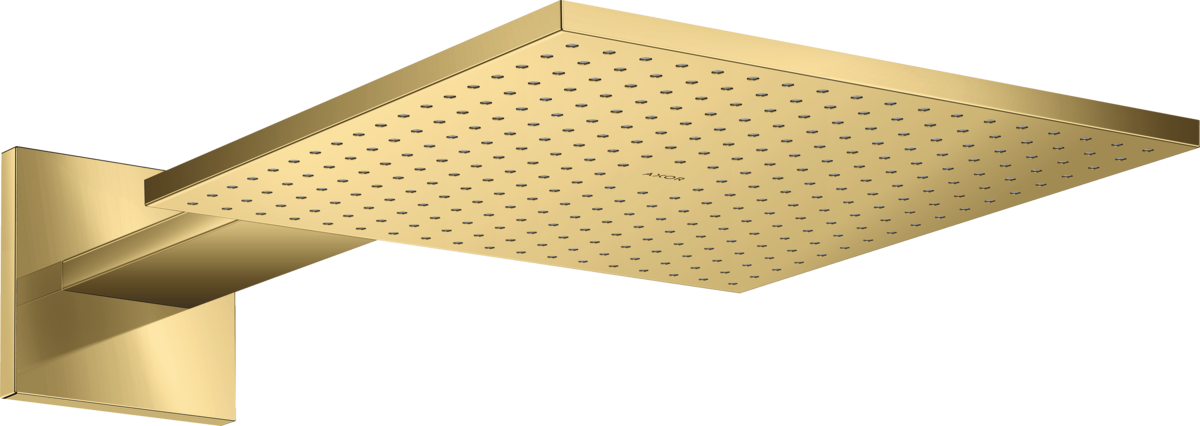 HANSGROHE AXOR ShowerSolutions Kopfbrause 300/300 2jet mit Brausearm #35318990 - Polished Gold Optic
