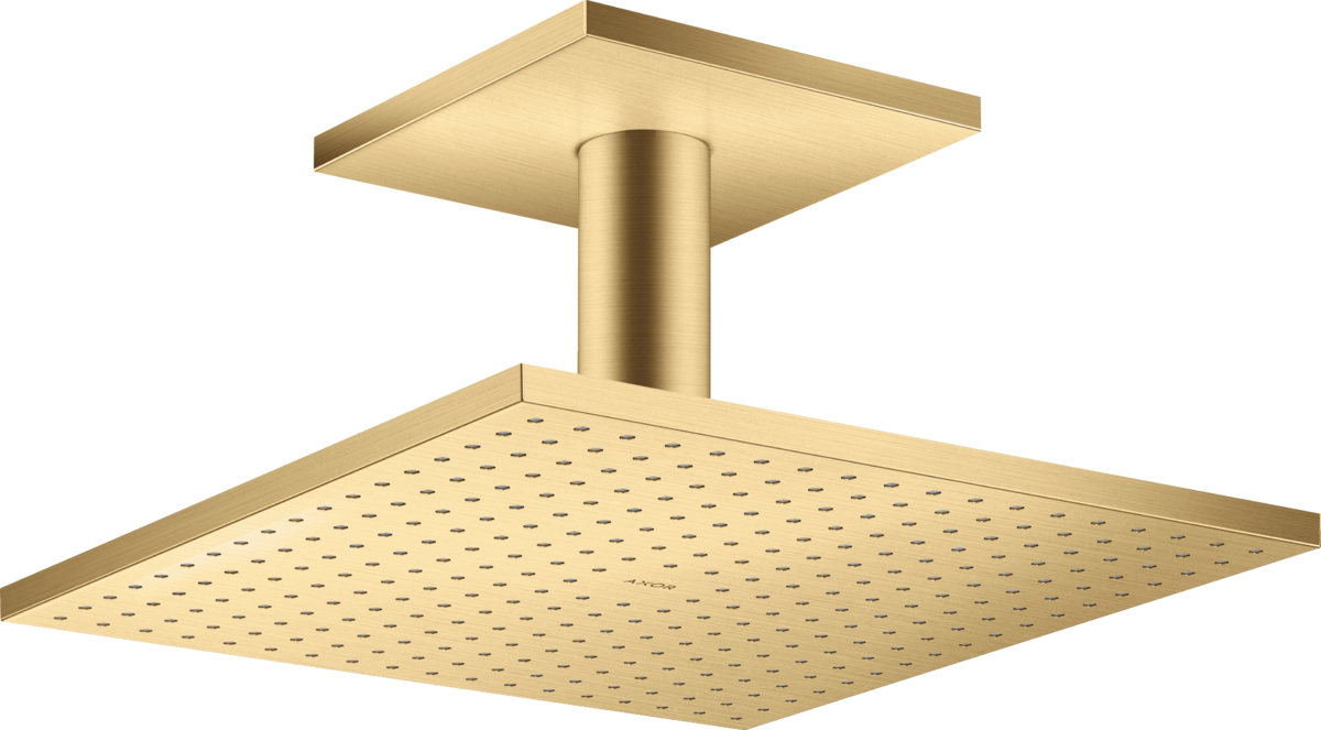 HANSGROHE AXOR ShowerSolutions Kopfbrause 300/300 2jet mit Deckenanschluss #35320250 - Brushed Gold Optic