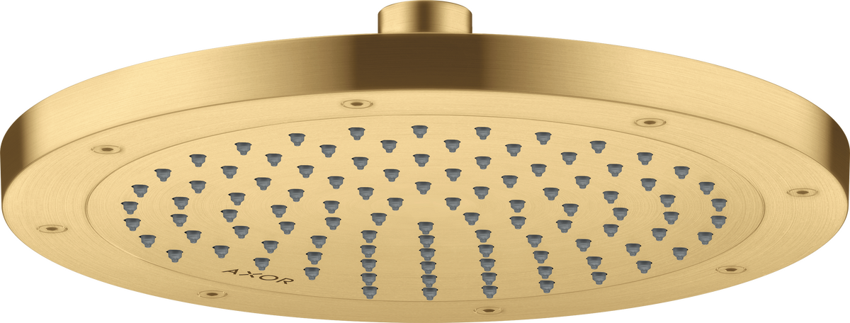 HANSGROHE AXOR ShowerSolutions Kopfbrause 245 1jet EcoSmart #35381250 - Brushed Gold Optic