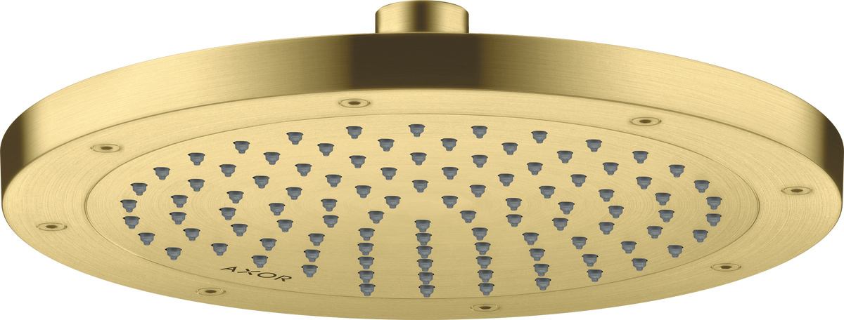 HANSGROHE AXOR ShowerSolutions Kopfbrause 245 1jet EcoSmart #35381950 - Brushed Brass