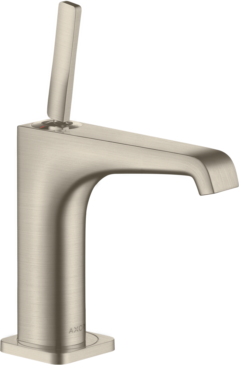 HANSGROHE AXOR Citterio E Einhebel-Waschtischmischer 130 mit Pingriff und Ablaufgarnitur #36101820 - Brushed Nickel