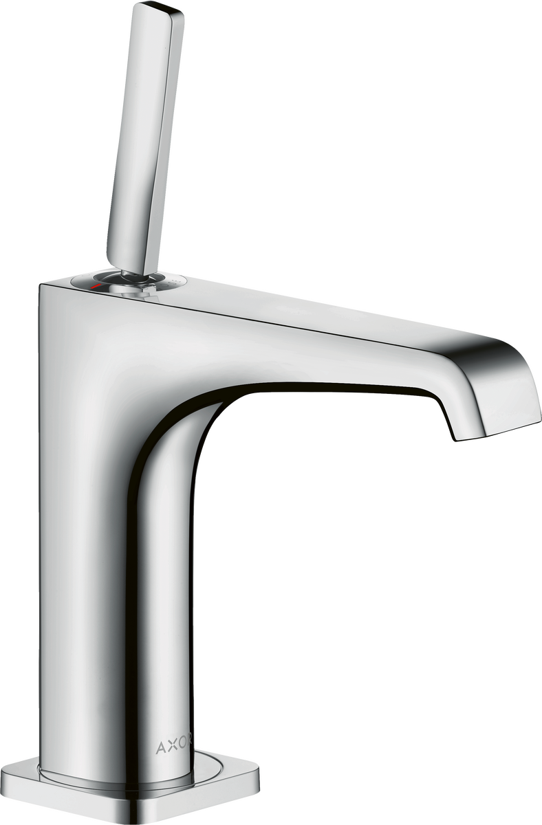 HANSGROHE AXOR Citterio E Einhebel-Waschtischmischer 130 mit Pingriff und Ablaufgarnitur #36101800 - Edelstahl Optic
