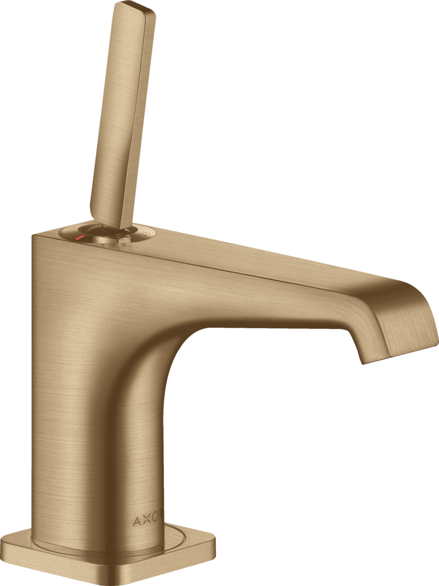 HANSGROHE AXOR Citterio E Einhebel-Waschtischmischer 90 mit Pingriff für Handwaschbecken mit Ablaufgarnitur #36102140 - Brushed Bronze