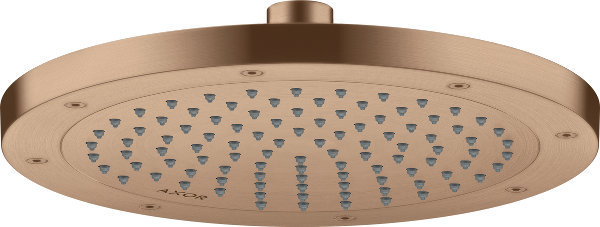 HANSGROHE AXOR ShowerSolutions Kopfbrause 245 1jet EcoSmart+ #35389310 - Brushed Red Gold