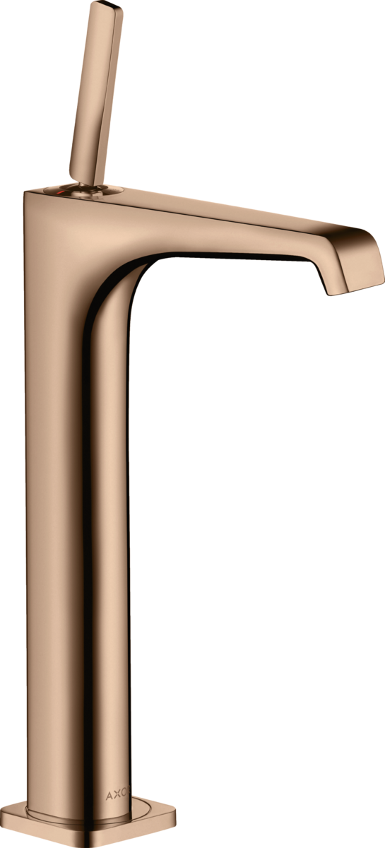 HANSGROHE AXOR Citterio E Einhebel-Waschtischmischer 250 mit Pingriff für Aufsatzwaschtische mit Ablaufgarnitur #36104300 - Polished Red Gold