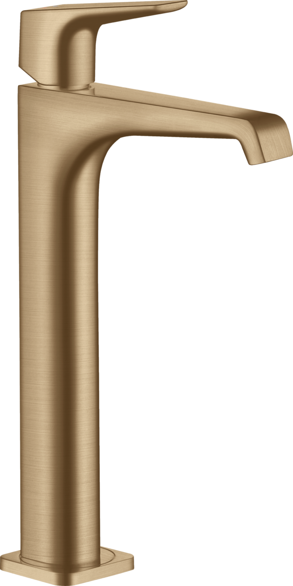 HANSGROHE AXOR Citterio E Einhebel-Waschtischmischer 250 mit Hebelgriff für Aufsatzwaschtische mit Ablaufgarnitur #36113140 - Brushed Bronze