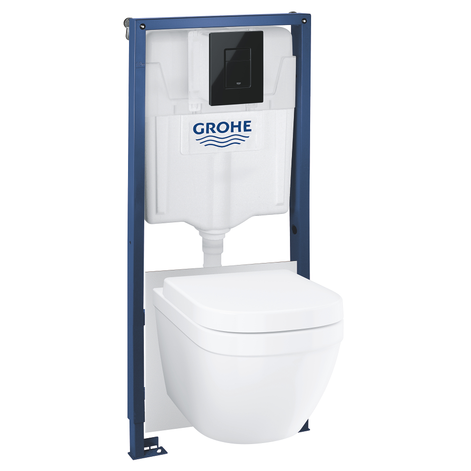 GROHE Solido 5-in-1 Set für WC, 1,13 m Bauhöhe #39941000 - glossy black