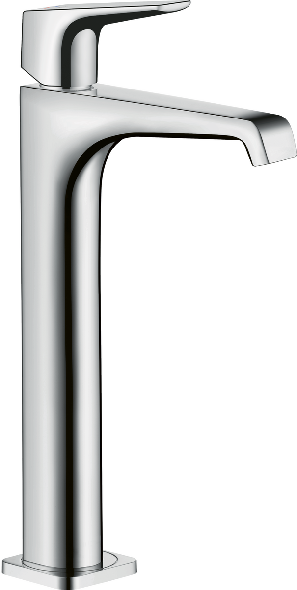 HANSGROHE AXOR Citterio E Einhebel-Waschtischmischer 250 mit Hebelgriff für Aufsatzwaschtische mit Ablaufgarnitur #36113000 - Chrom
