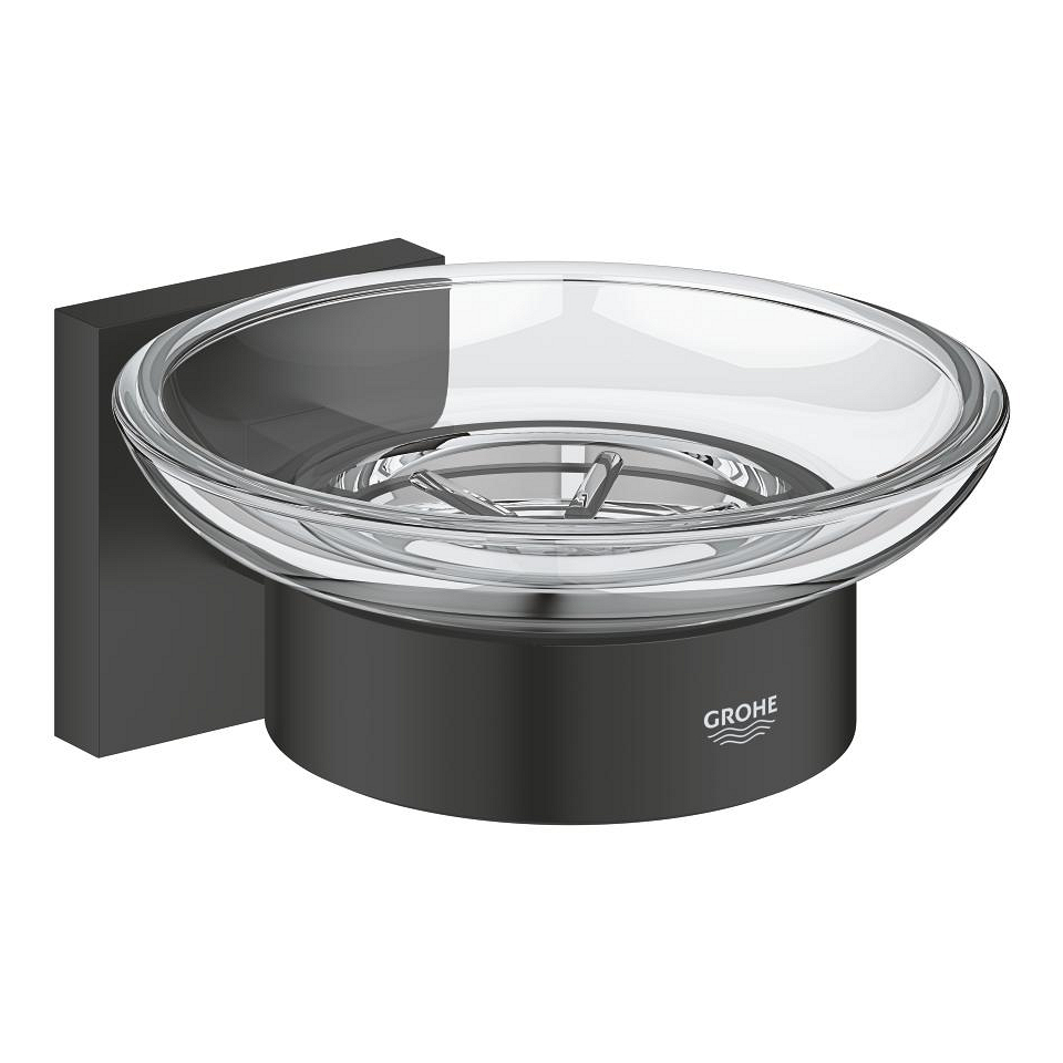 GROHE Start Cube Seifenschale mit Halter #410962430 - matt black
