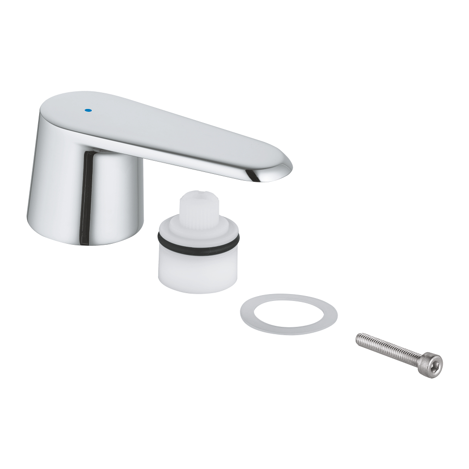 GROHE Griff Eurodisc Cosmopolitan, Markierung blau #48061000 - chrom
