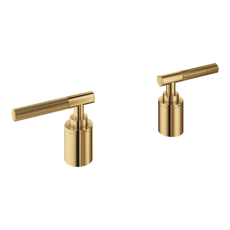 GROHE Atrio Private Collection Hebelgriffe mit Rändelstruktur #48651GL0 - cool sunrise