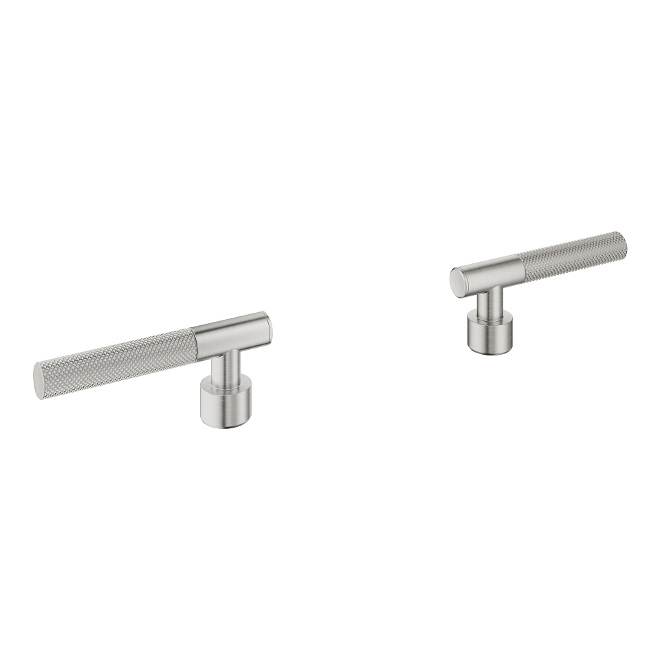GROHE Atrio Private Collection Hebelgriffe mit Rändelstruktur #48646DC0 - supersteel
