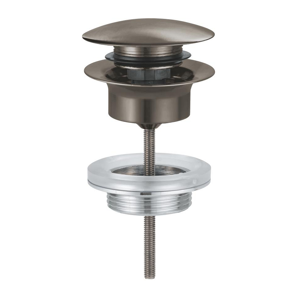 GROHE Ablaufgarnitur mit Druckstopfen #65807MG0 - satin graphite