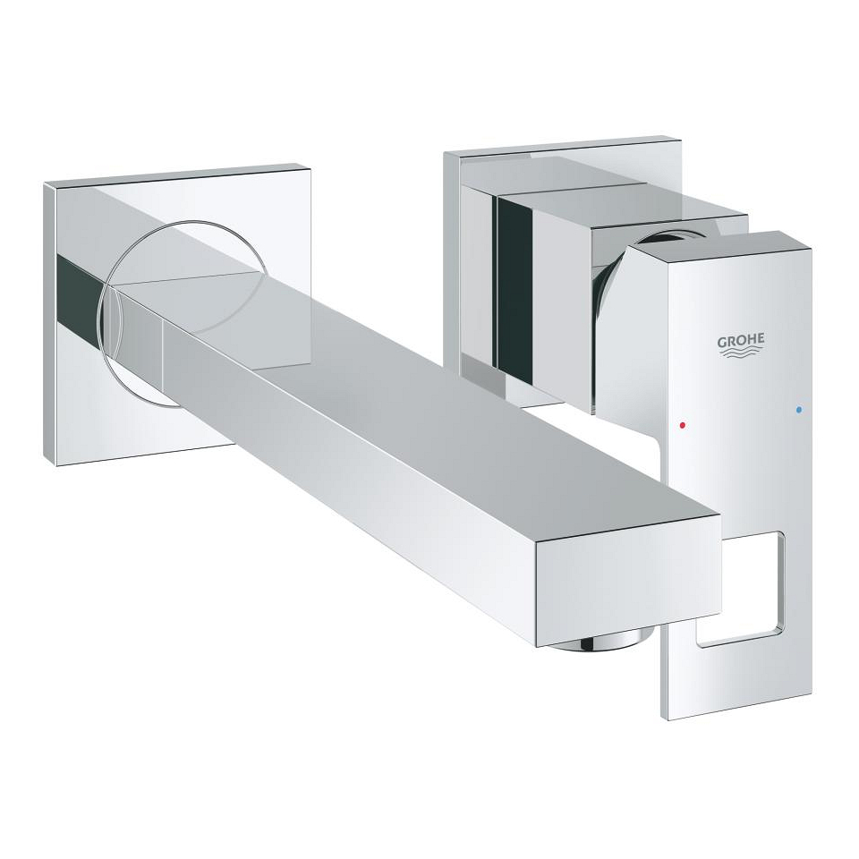 GROHE Eurocube 2-Loch-Waschtischbatterie #23447000 - chrom