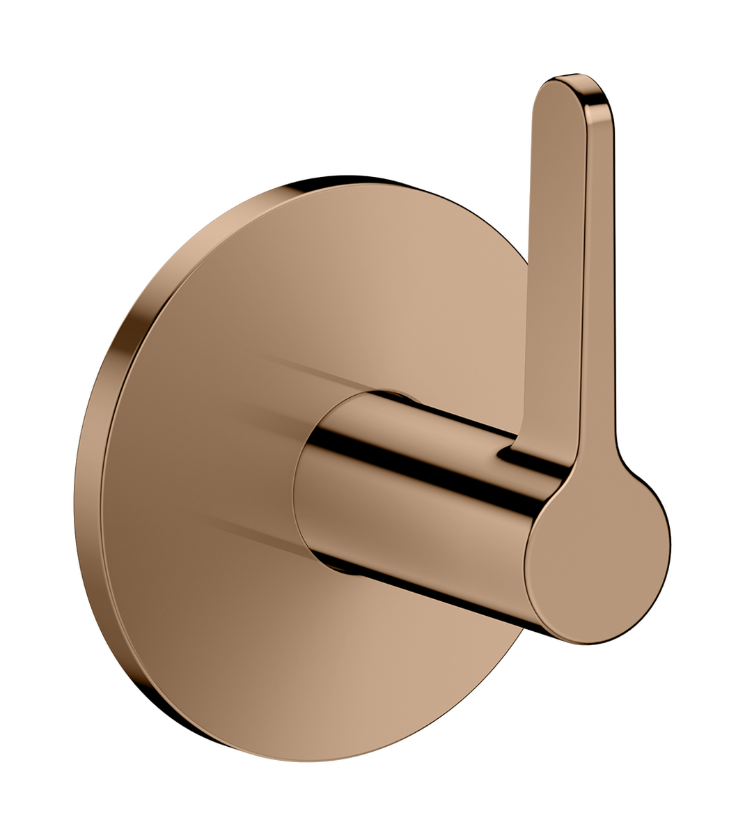 HANSGROHE AXOR One Absperrventil Unterputz mit Hebelgriff #48772300 - Polished Red Gold