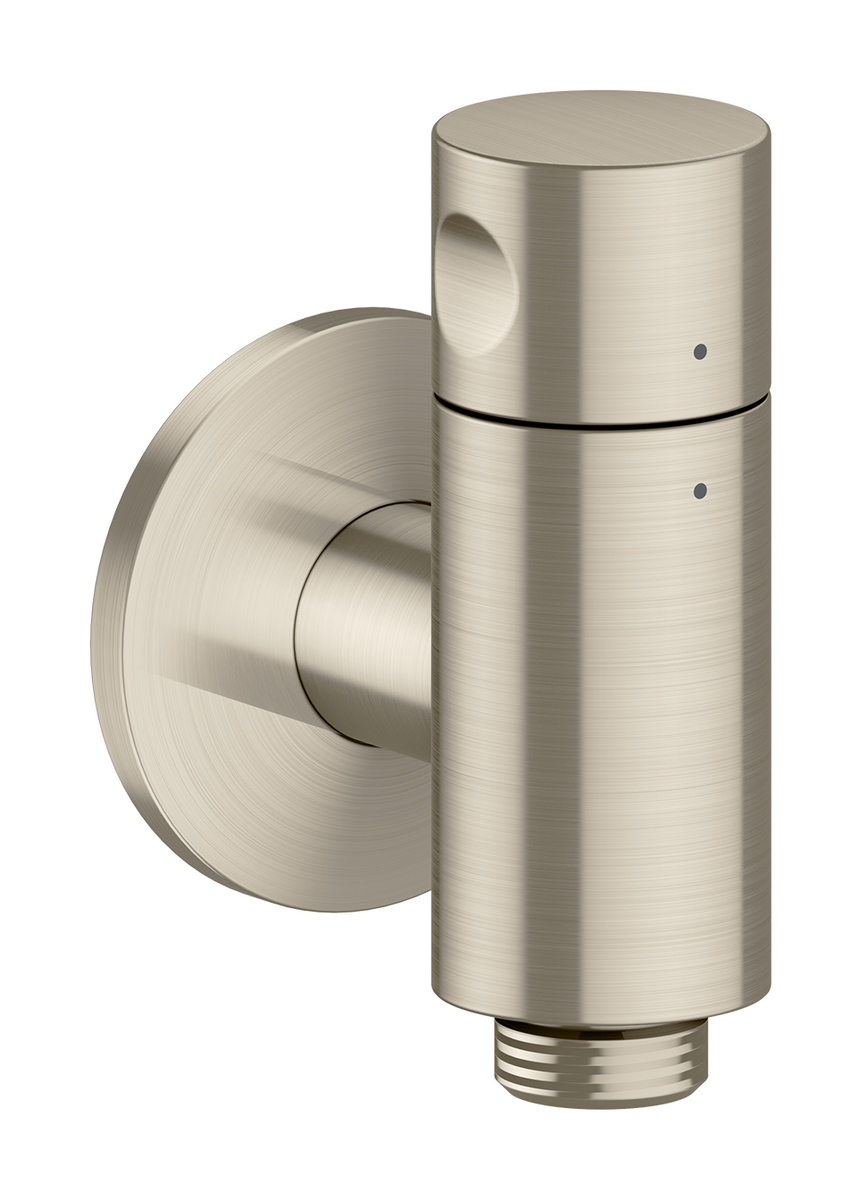 HANSGROHE AXOR One Wandanschluss Stop mit Absperrventil #48781820 - Brushed Nickel
