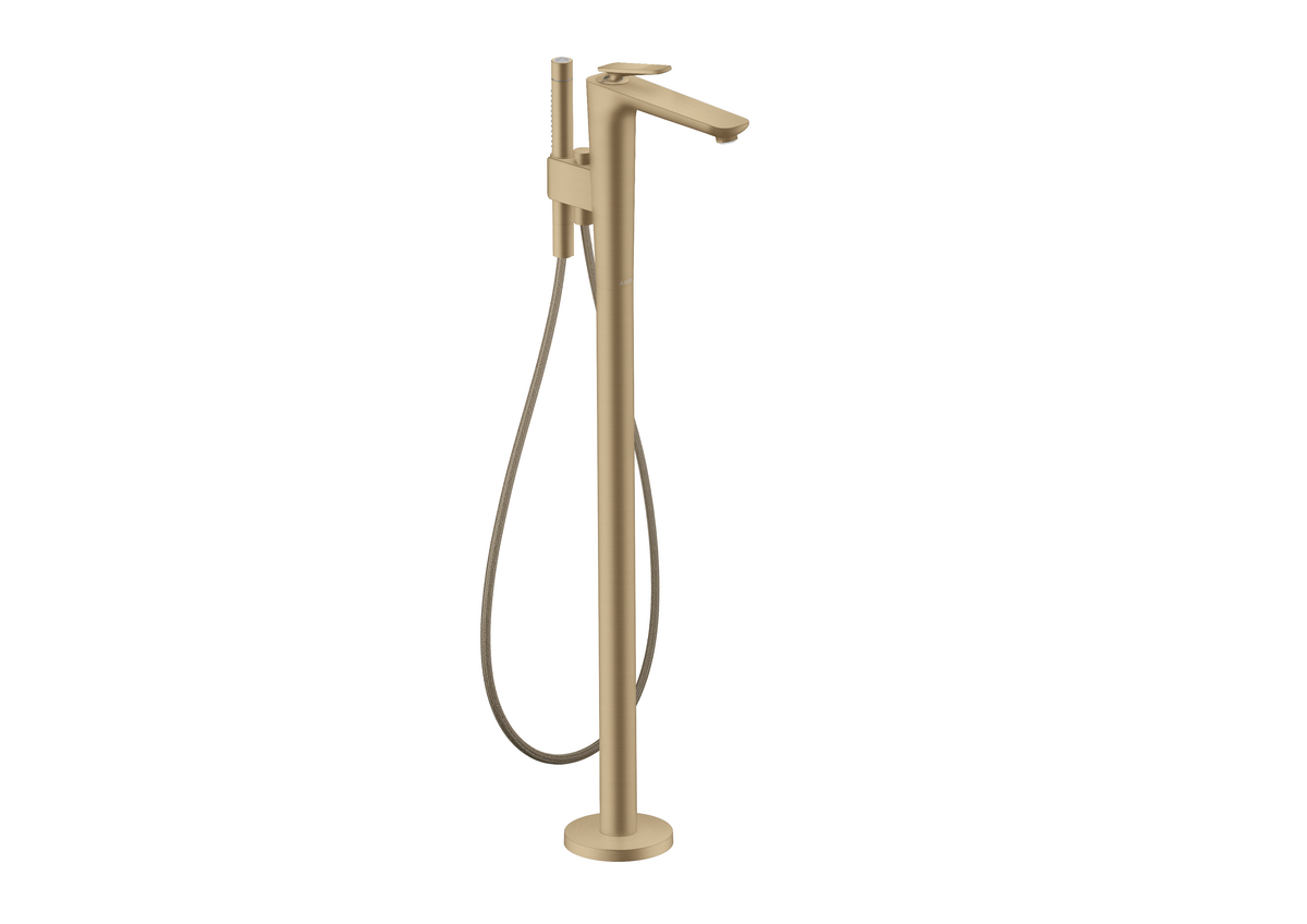 HANSGROHE AXOR Citterio C Einhebel-Wannenmischer bodenstehend - Cubic cut #49441140 - Brushed Bronze