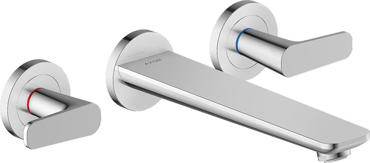 HANSGROHE AXOR Citterio C 3-Loch Wannenarmatur Unterputz für Wandmontage #49482000 - Chrom