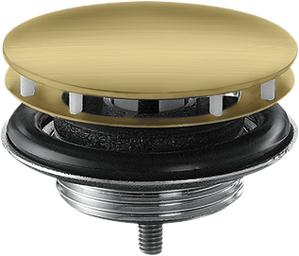 HANSGROHE Ablaufgarnitur nicht verschließbar für Waschbecken #51301950 - Brushed Brass