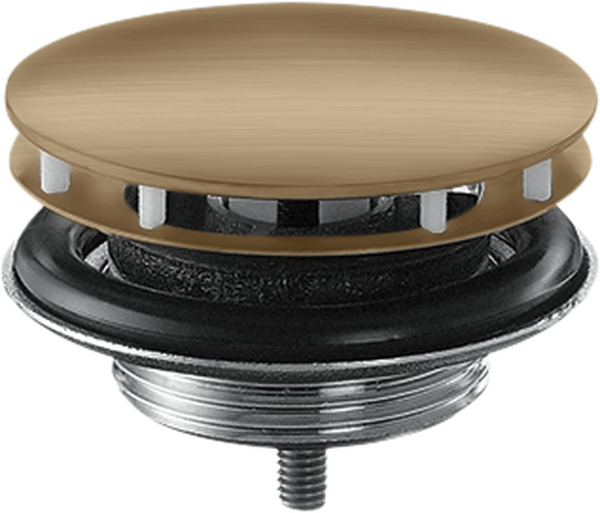 HANSGROHE Ablaufgarnitur nicht verschließbar für Waschbecken #51301140 - Brushed Bronze