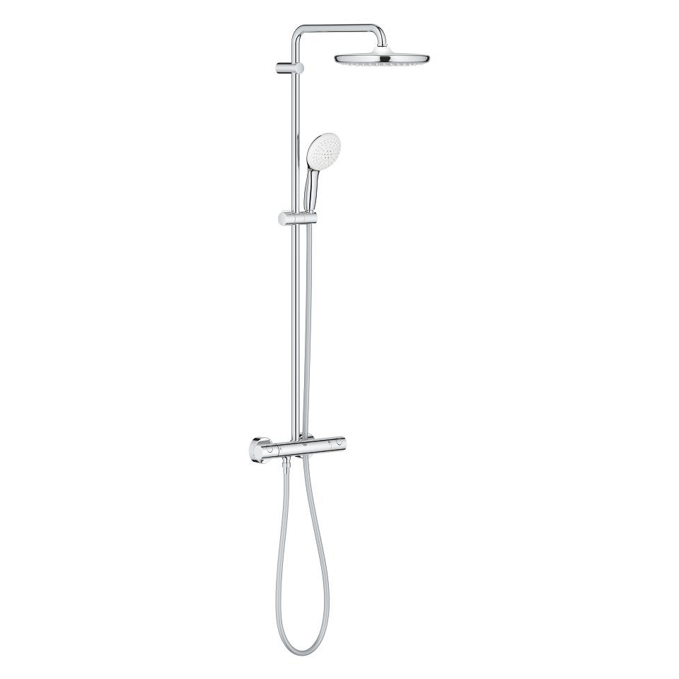 GROHE Tempesta System 250 Duschsystem mit Thermostatbatterie für die Wandmontage #26670001 - chrom