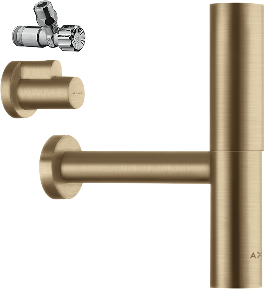 HANSGROHE Designsiphon Set Flowstar #51304140 - Brushed Bronze
