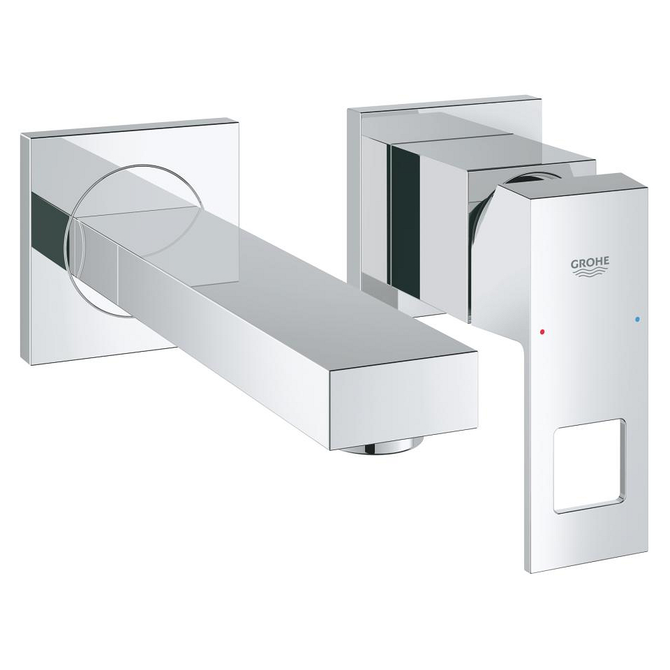 GROHE Eurocube 2-Loch-Waschtischbatterie #19895000 - chrom