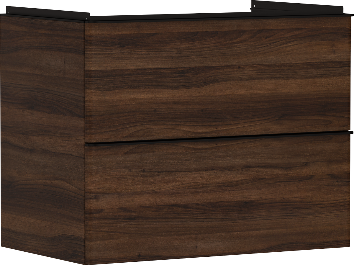 HANSGROHE Xelu Q Waschtischunterschrank Nussbaum Dunkel 780/475 mit 2 Schubkästen für Waschtisch #54030670 - Nussbaum Dunkel