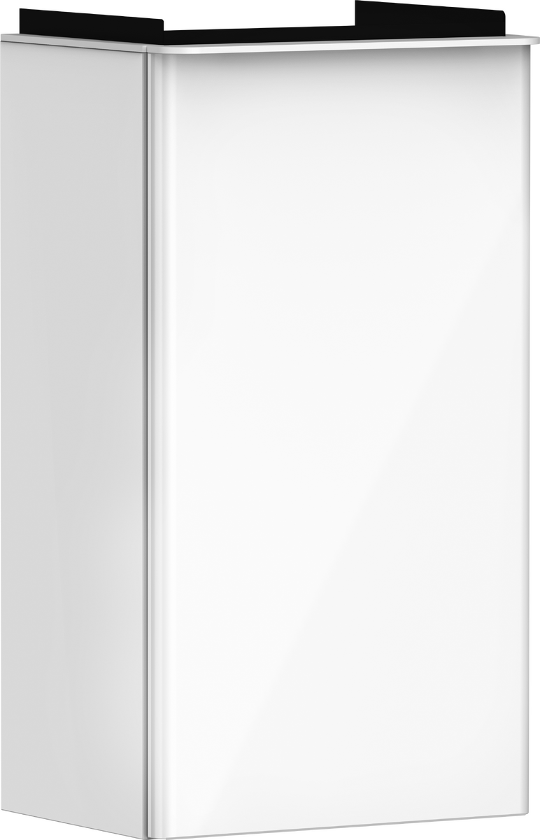 HANSGROHE Xelu Q Waschtischunterschrank Weiß Hochglanz 340/245 für Handwaschbecken, Türanschlag links #54011700 - Weiß Hochglanz
