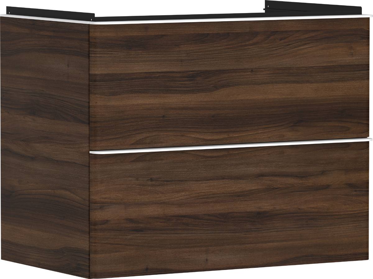 HANSGROHE Xelu Q Waschtischunterschrank Nussbaum Dunkel 780/475 mit 2 Schubkästen für Waschtisch #54030700 - Nussbaum Dunkel