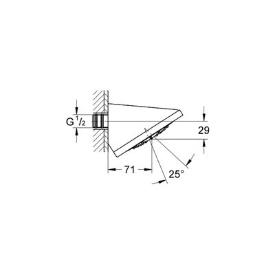 GROHE Rainshower F-Series 5″ Kopfbrause 1 Strahlart #27253000 - chrom
