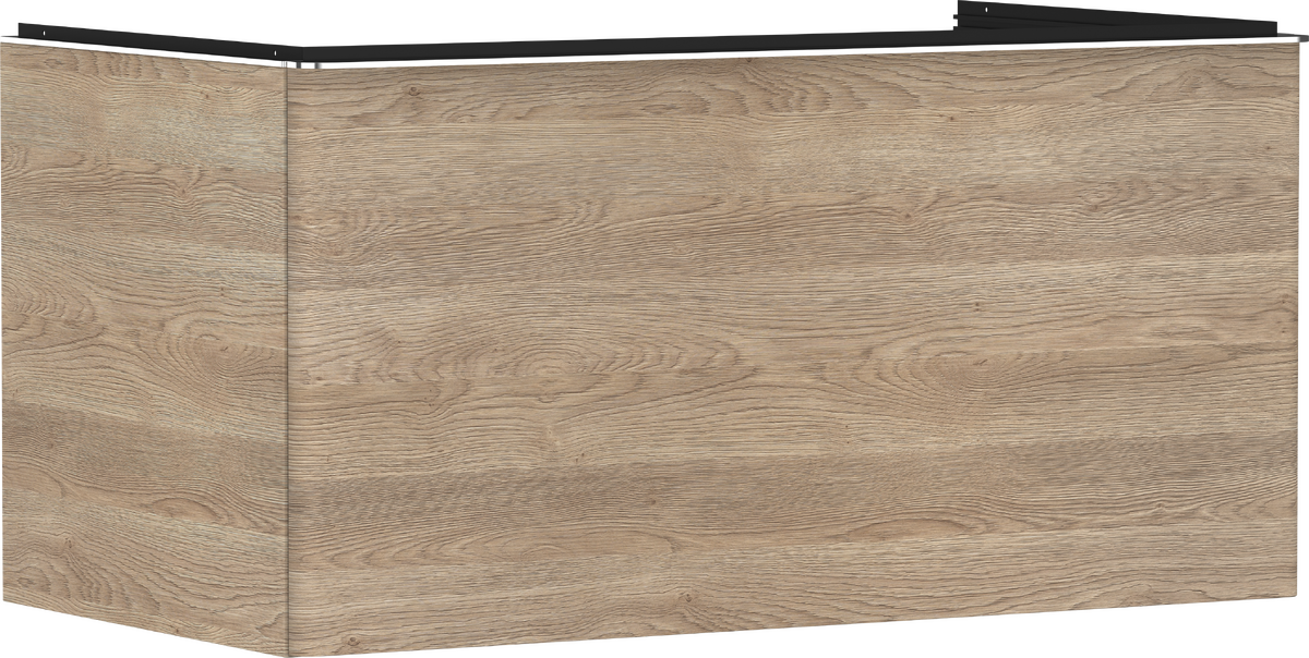 HANSGROHE Xelu Q Waschtischunterschrank Eiche Natur 980/550 mit 1 Schubkasten für Konsole mit Ausschnitt mittig #54060000 - Eiche Natur