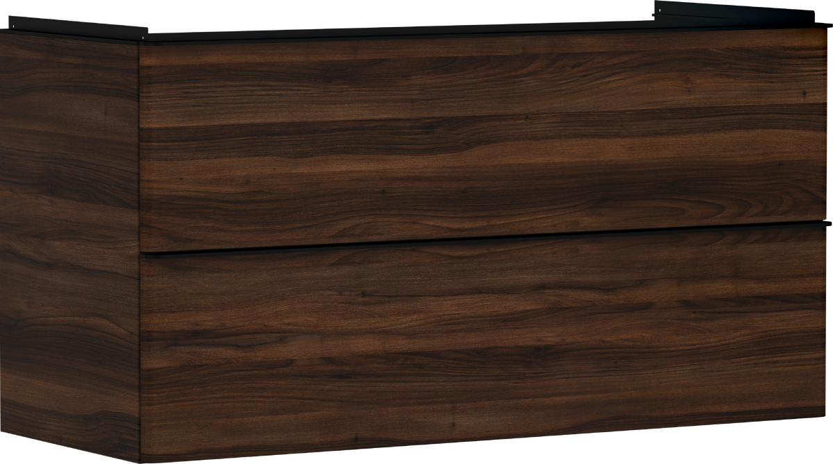 HANSGROHE Xelu Q Waschtischunterschrank Nussbaum Dunkel 1180/475 mit 2 Schubkästen für Waschtisch #54038670 - Nussbaum Dunkel
