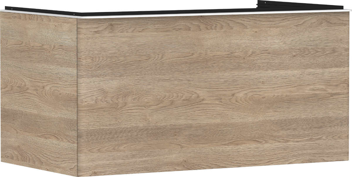 HANSGROHE Xelu Q Waschtischunterschrank Eiche Natur 980/550 mit 1 Schubkasten für Konsole mit Ausschnitt mittig #54060700 - Eiche Natur
