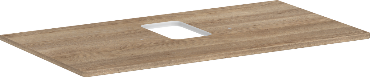 HANSGROHE Xelu Q Konsole 980/550 mit Ausschnitt mittig für Aufsatzwaschtisch mit Hahnloch #54121230 - Eiche Natur
