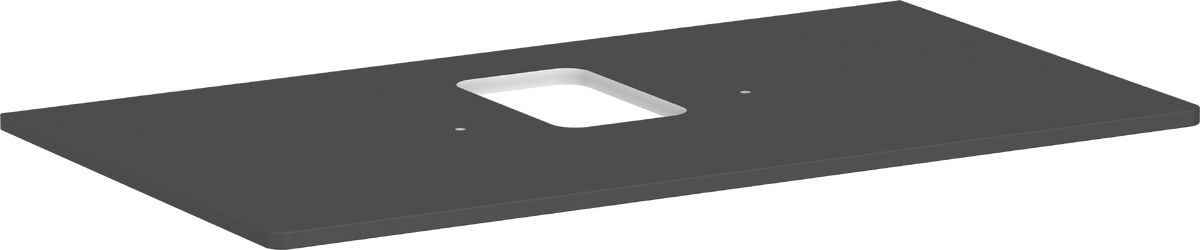 HANSGROHE Xelu Q Konsole 980/550 mit Ausschnitt mittig für Aufsatzwaschtisch mit Hahnloch #54121910 - Diamantgrau Matt